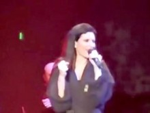 Laura Pausini no panties nice boobs