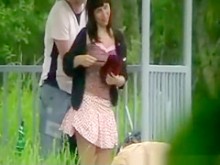 Banco en el mirador del parque.