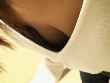 Caliente asiático downblouse pezón slip