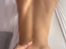 Follando en POV a mi hermanastra cuando estamos solos en casa