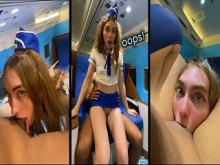 Sexo accidental: azafata de avión (¡Ups!)