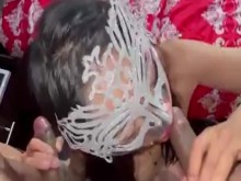 Mamando la verga de mi esposo y la de mi cuñado( esposo cornudo hot wife)