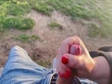 Paja arriesgada en un mirador concurrido: no estoy seguro si alguien nos vio...