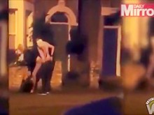 Sexo callejero ruidoso de la pareja francesa cachonda