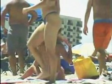 Colección de francos de playa de estudiantes universitarios calientes 18+