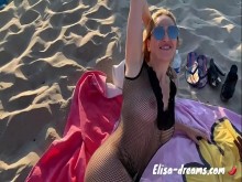 Sexo en la playa con unos mirones