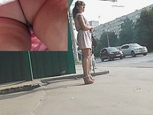 Kewl transporte público upskirt (falso)