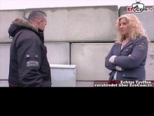 Rubia madura alemana follada en un casting callejero