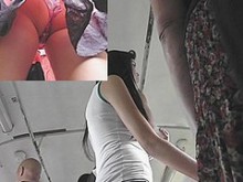 Glamoroso culo upskirt (falso) en bragas sexy