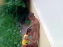 Sexo al aire libre con una pareja brasileña
