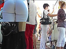 Hawt playgirl en bragas tensas