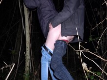 Polvo rápido en el bosque (casi atrapado)